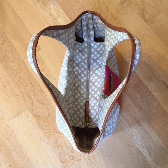 Kate Spade Jacquard Tote With Leather Trims - Picture 4 of 14